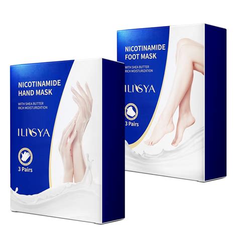 Hand And Foot Mask Set 3pk Foot Mask And 3pk Hand Mask For