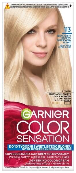 Garnier Color Sensation Hair Dye 113 Silky Beige Ultra Blond Online