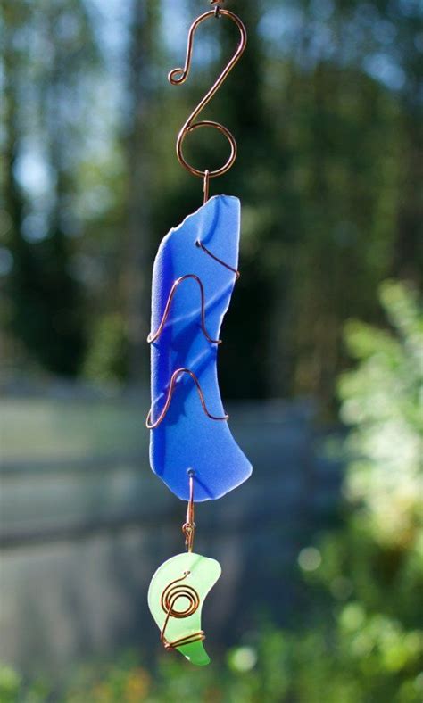 A Beautiful Glass And Copper Suncatcher Inspired By Nature The Artist Made Copper Wrapped