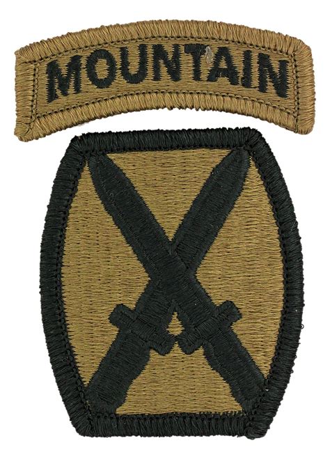 Th Mountain Division With Tab Scorpion Ocp Patch With Hook Fastener