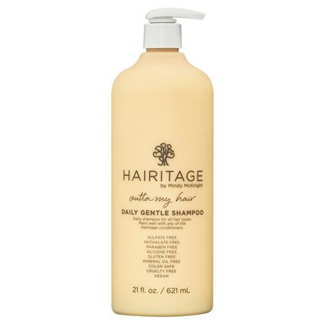 Hairitage Outta My Hair Gentle Hydrating Moisturizing Shampoo For Dry Hair With Jojoba Oil And