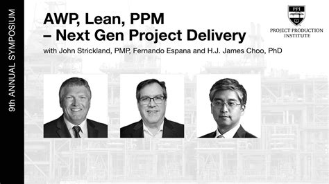 Awp Lean Ppm Next Gen Project Delivery Project Production Institute