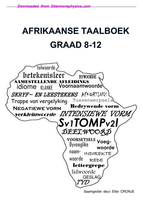 Summary Everything You Need To Know About Afrikaans Taal Afrikaans