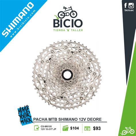 Pacha Shimano Deore CS M6100 12v Bicio Tienda Taller De Bicicletas