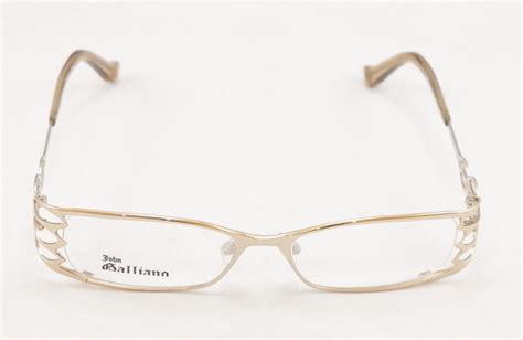 Authentic John Galliano Eyeglasses Frame Women Jg5002 028 Metal Gold Italy Made Ebay