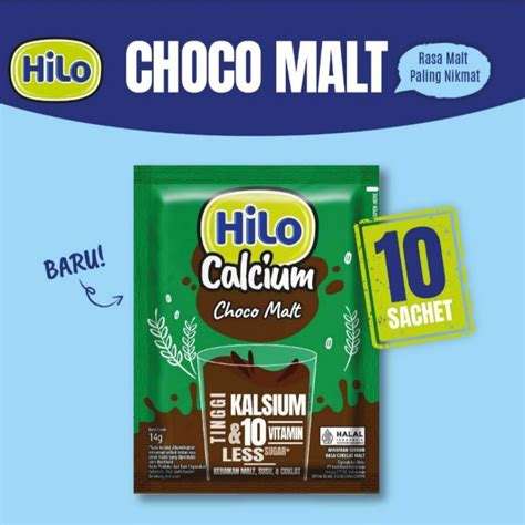 Jual Hilo Choco Malt Hi Calcium Sch Malt Cokelat Susu Berenergi