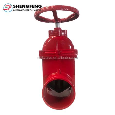 Ductile Iron Dn150 Pn16 Ggg50 Nrs Non Rising Grooved Gate Valve Buy Grooved Gate Valvenon