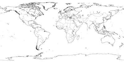 6 Free Printable World River Map Outline World Map With Countries Images