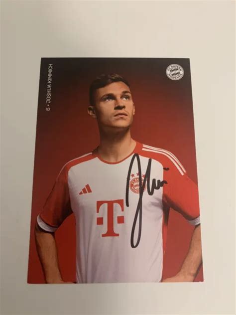 AUTOGRAMMKARTE VON JOSHUA Kimmich FC Bayern München 2023 2024 23 24 EUR