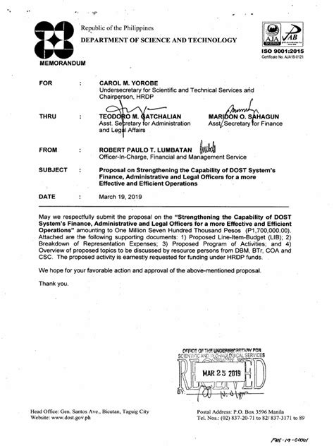 strengthening  capability  dost system finance administrative