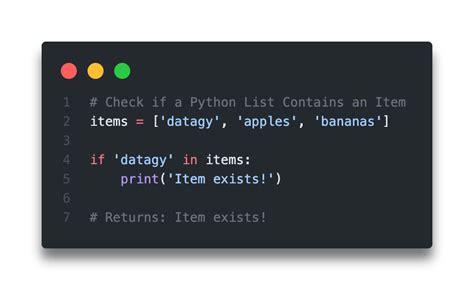 Python Check If List Contains An Item Datagy