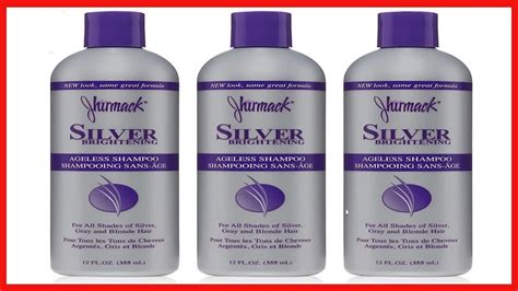 Jhirmack Silver Brightening Purple Shampoo Set Of 3 For All Types Of Silver Grey And Blonde