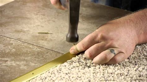 Installing Transition Strip Laminate Flooring To Carpet Floor Roma