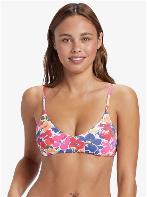 Roxy Mujer Top De Bikini De Tri Ngulo Atl Tico Cl Sico De Playa