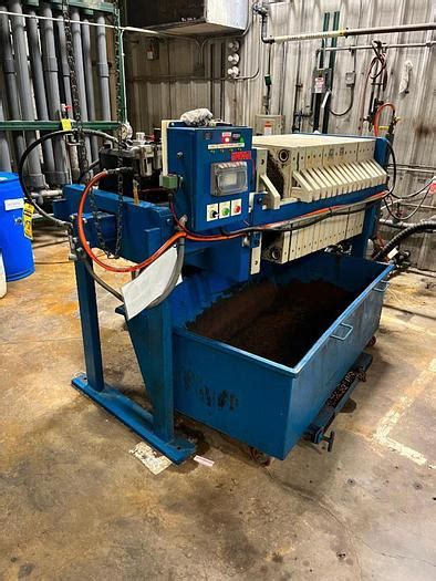 Used Cu Ft Met Chem Mm Automatic Horizontal Filter Press For