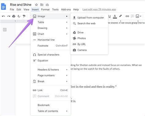 Como Inserir E Editar Imagens No Google Docs No Celular E No Pc