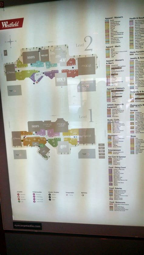 Westfield Mall Map