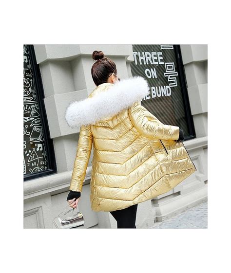 6 Xl Plus Size Winter Jacket Women Long Coat Faux Fur Collar Warm Thick