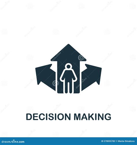 Decision Making Icon Monochrome Simple Sign From Critical Thinking