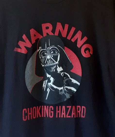 Star Wars Darth Vader Choking Hazard Mens Black Short Sleeve T Shirt