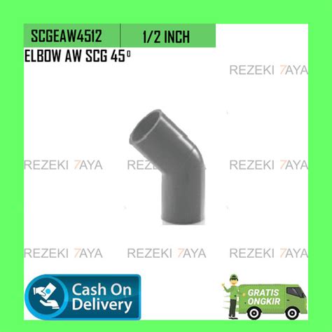 Jual Elbow Aw Inch Fitting Pipa Air Pvc Scg Sambungan Soket