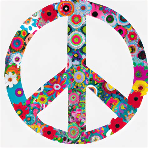 Hippie Peace Sign Graphic · Creative Fabrica