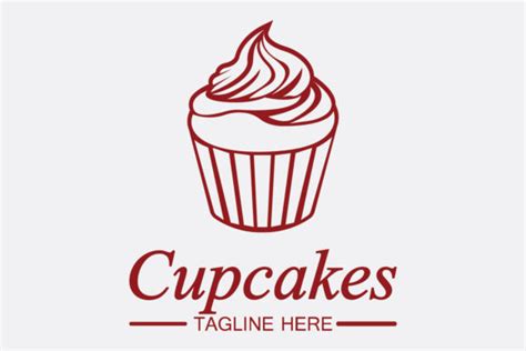 Cupcake Logo Design Vector Template Graphic By Kosunar185 · Creative Fabrica