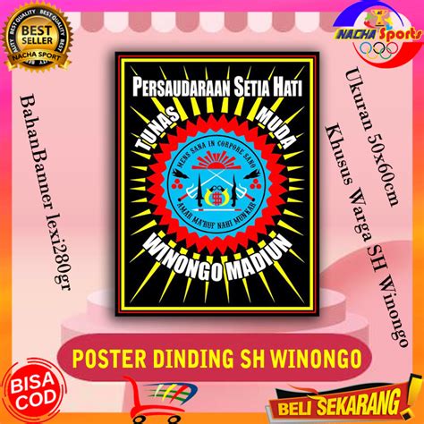 Poster Dinding Pencak Silat PSHW SH Winongo STK Winongo Madiun Lazada