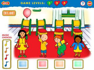 Caillou Party Fun and Games - YummyGames.com