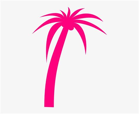 Palm Tree Pink Vector - 444x595 PNG Download - PNGkit