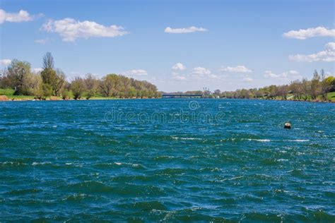 Danube River in Vienna stock photo. Image of capital - 117121454