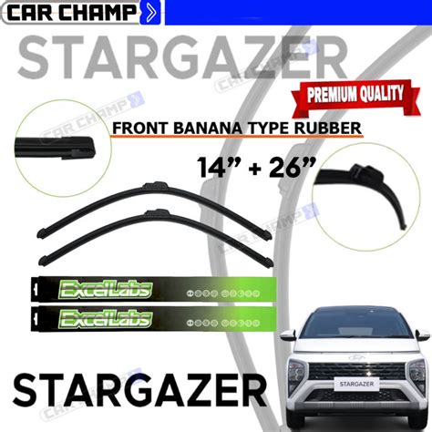 STARGAZER 2023 To 2024 EXCELLABS Front Rear Wiper Blade 14 26 All