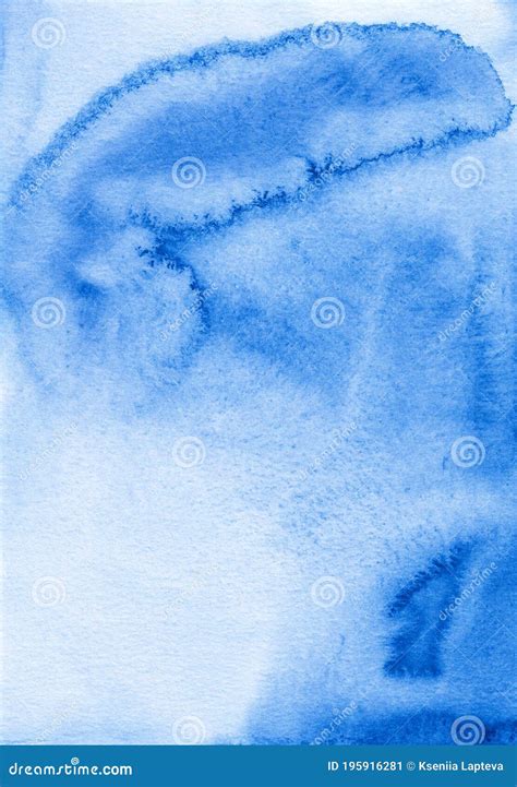 Watercolor Liquid Blue And White Background Texture Hand Painted