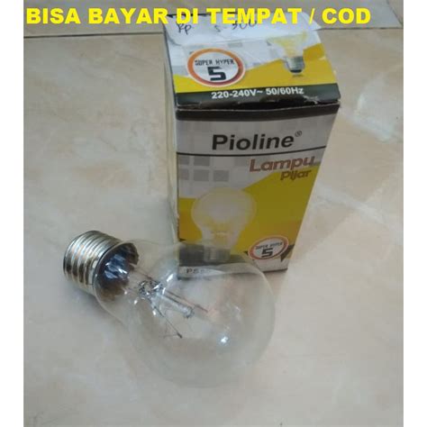 Jual Lampu Pijar Watt Pioline Ps Awet Dan Panasnya Bagus Shopee