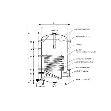 Boiler Indirect Cu O Serpentina Galmet Tower SGW S 500 Litri