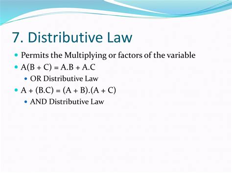 Laws Of Boolean Algebra Ppt