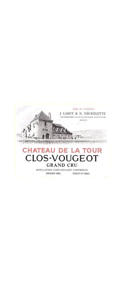 Clos De Vougeot Grand Cru Vieilles Vignes Chateau De La Tour 2018