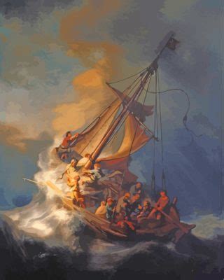 The Storm On The Sea Of Galilee Paint By Numbers Numeral Paint Kit