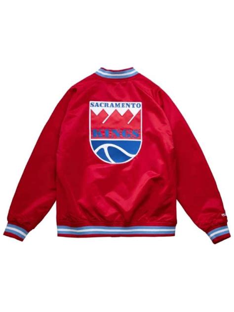 Sacramento Kings Red Satin Jacket Victoria Jacket