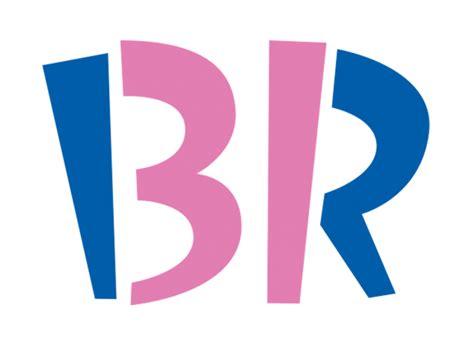 The Letters B And R Are Painted In Pink Blue And Purple On A White