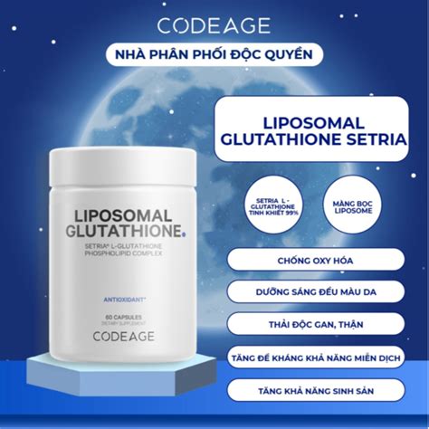 Vi N U Ng S Ng Da Codeage Liposomal Glutathione Setria Mg H Tr