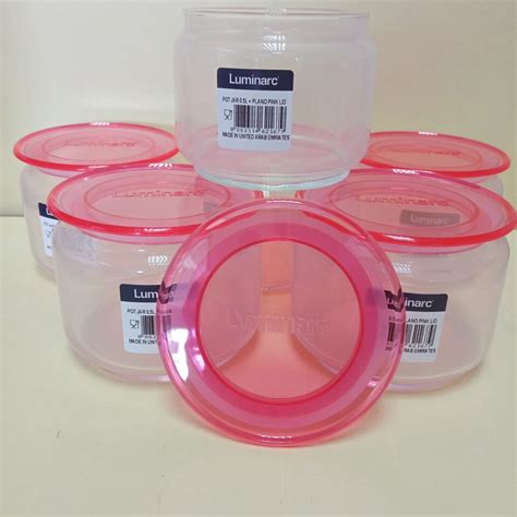 0 5L LUMINARC 3 PCS RONDO JAR POT AIRTIGHT GLASS BALANG KUIH RAYA