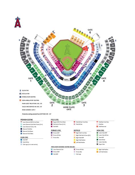 Angel Stadium Seating Map | Los Angeles Angels