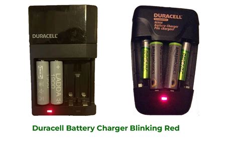 Why Is My Duracell Battery Charger Blinking Red Battery Wheel