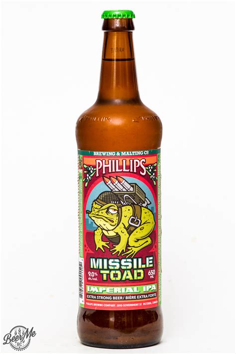 Phillips Brewing Co Missile Toad Imperial Ipa Beer Me British Columbia