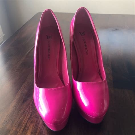 JustFab Shoes Hot Pink Heels Poshmark