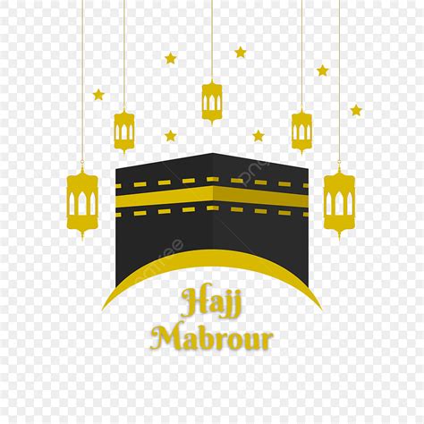 Hajj Mabrour Greeting Islamic Background Design With Kaba Sharif Islam