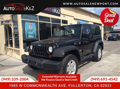 Sold 2012 Jeep Wrangler Sport In Fullerton