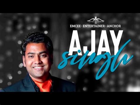 Showreel Anchor Ajay Singh Youtube