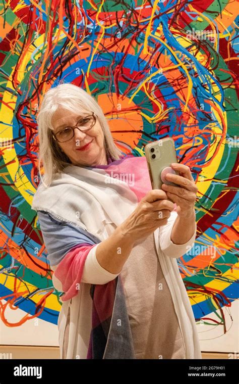 Mature Woman Taking Selfie Hi Res Stock Photography And Images Alamy